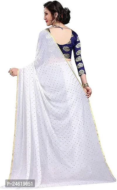 Stylish Chiffon Saree With Blouse Piece For Women-thumb2