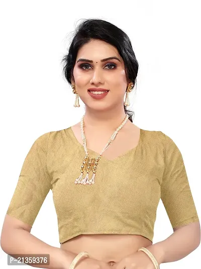 Women Stylish Chiffon Self Pattern Saree with Blouse piece-thumb2