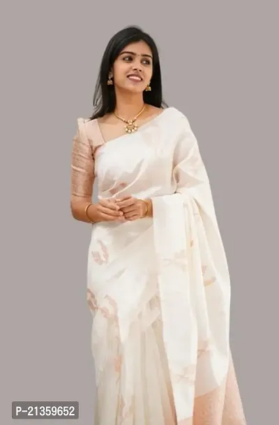 Women Stylish Art Silk Self Pattern Saree with Blouse piece