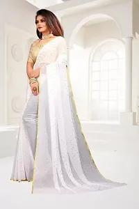 Stylish Chiffon Saree With Blouse Piece For Women-thumb2