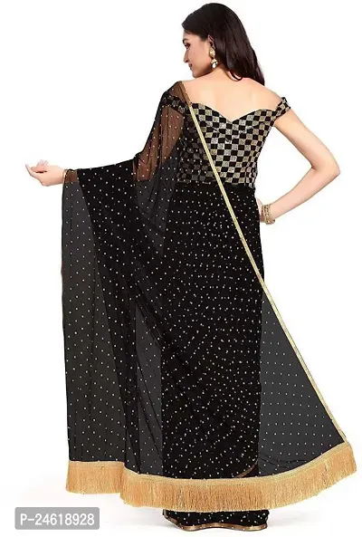 Stylish Chiffon Saree With Blouse Piece For Women-thumb2