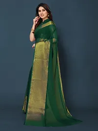 Women Stylish Chiffon Self Pattern Saree with Blouse piece-thumb2