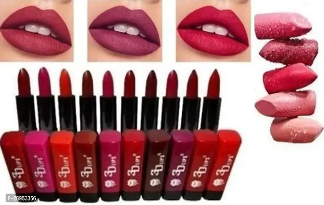 Beauty Long Lasting Matte Lipstick Pack Of 10