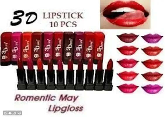 Beauty Long Lasting Matte Lipstick Pack Of 10