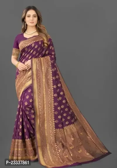 Classic Chanderi Cotton Jacquard Saree with Blouse piece