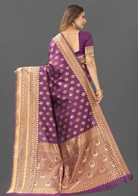 Classic Chanderi Cotton Jacquard Saree with Blouse piece-thumb1