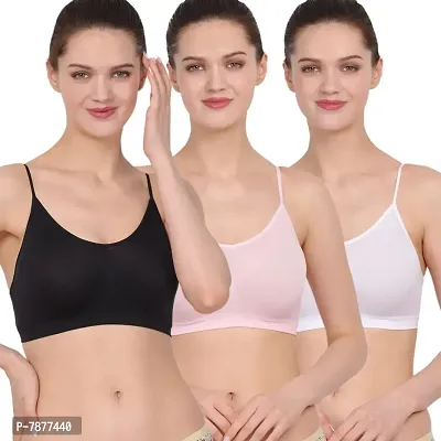 Buy Amour Secret Women's Non Padded Seamless Air Bra S4016 Pack of 3  (Black-Baby Pink-Purple-Free Size) Online In India At Discounted Prices