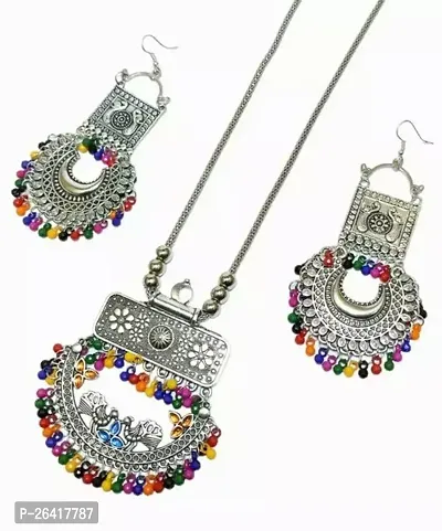 Elegant Multicoloured Jwellery Set For Women-thumb0