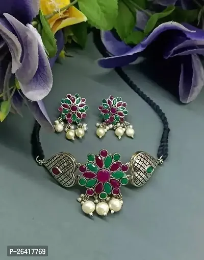 Elegant Multicoloured Jwellery Set For Women