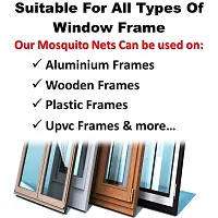 Classic Mosquito Net Fiberglass for Windows and Self-Adhesive Hook Pre-Stitched, Edge Fabric-thumb4