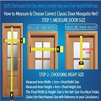Classic Mosquito Net For Door Polyester Magnetic Curtain Auto Closing Insect Screen For All Door Types With Self Adhesive Hook Tape-thumb1