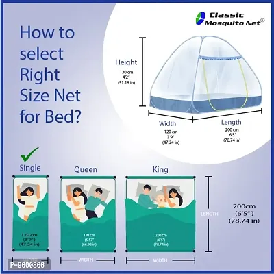 Mosquito Net for Single Bed Foldable Machardani Polyester-thumb3