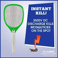 Classic Mosquito Racket with 400mAH Battery | Rechargeable Insect Killer | Mosquito Bat| Made in India (Blue)-thumb3