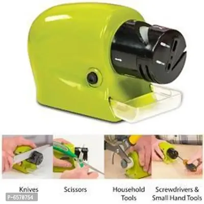 MOTORIZED KNIFE SHARPNER 1 PC (ANY COLOR) (BATTERIES NOT INCLUDED)