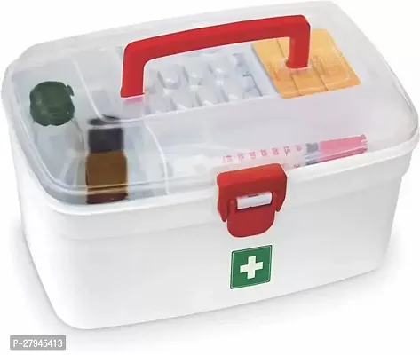 Medical Box Emergency Portal Box  Medicine Storage Box For Indoor Outdoor First Aid Kit-thumb0