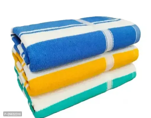 Stylish Pack Of 3 Bath Towels Large Size 30X60