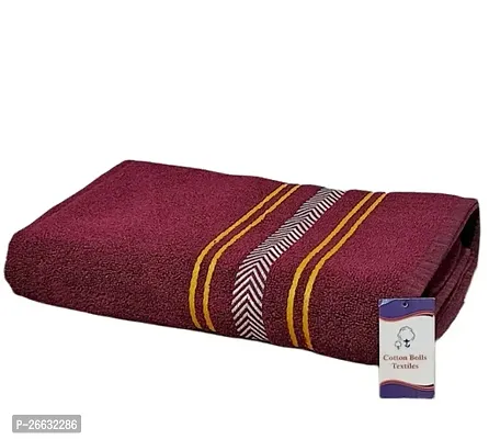 Stylish Cotton Bolls Textiles Cotton Bath Towel 380 Gsm Large Size - 28X58 Inches-thumb0