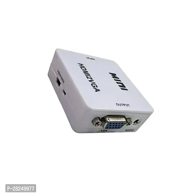 TV-Out Cable Mini HDMI2VGA HD Video Converter with 3.5mm Audio-thumb2