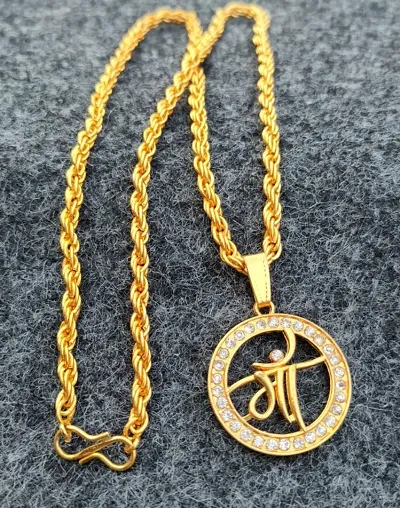 Trendy Divine Golden Chain with Lockets