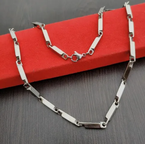Stylish Alloy Silver Chain For Men