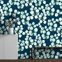 We Kreate Floral and Botanical Blue Wallpaper (250 cm x 45 cm)-thumb1