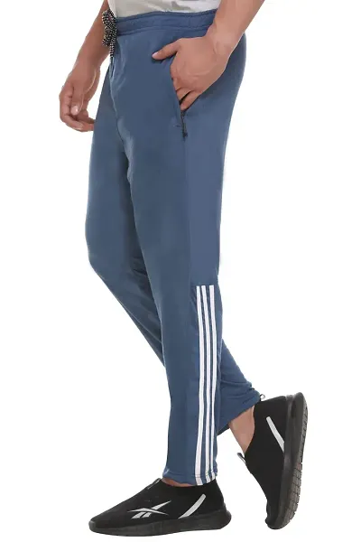 BM Regular Fit Plain Cotton Pyjama Trackpants for Man's with Both Side Zipper Pockets