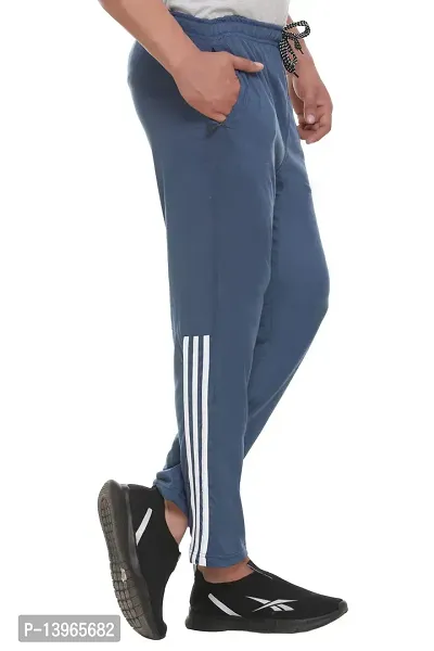 BM Regular Fit Plain Cotton Pyjama Trackpants for Man's with Both Side Zipper Pockets-thumb3