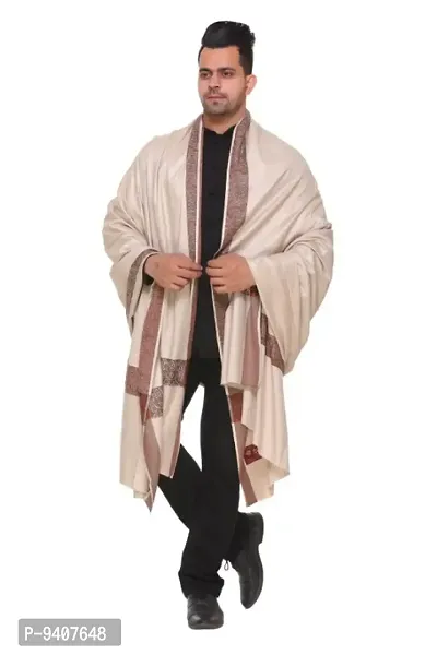 Classic Acrylic Solid Shawls for Men