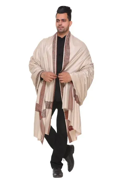 Fashionable Pashmina Solid Shawl For Men