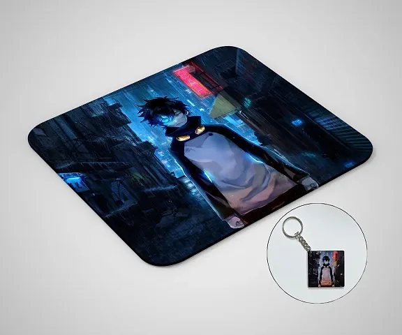 Classic Printed Gaming Mouse pad and Keychain