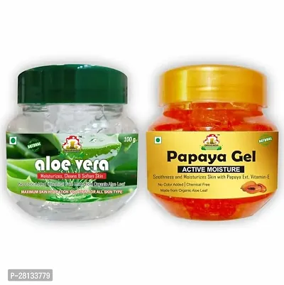 New  Aloevera And Papaya Gel For Spot Correcting Pack Of 2