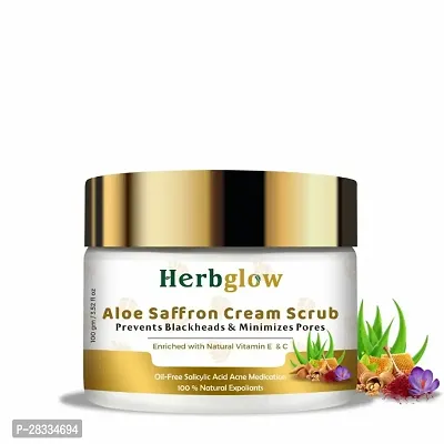 herglow aloe saffron cream scrub-thumb0