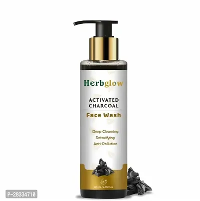 herbglow activated charcoal face wash-thumb0