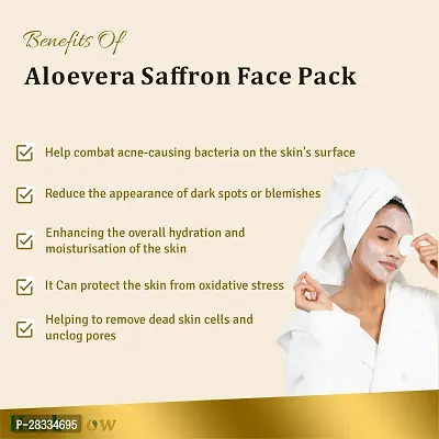 herbglow aloevera saffron fairness face pack-thumb2