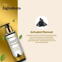 herbglow activated charcoal face wash-thumb1