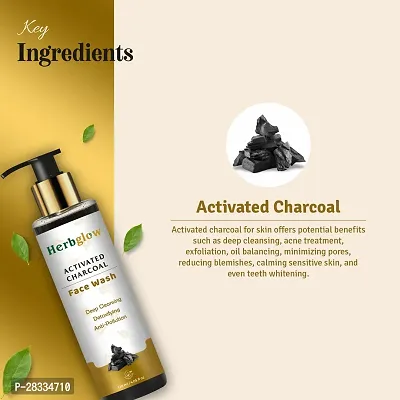 herbglow activated charcoal face wash-thumb2
