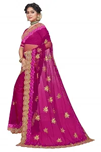 embroidery net sarees-thumb3