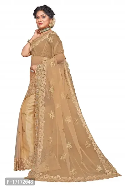 embroidery net sarees-thumb5