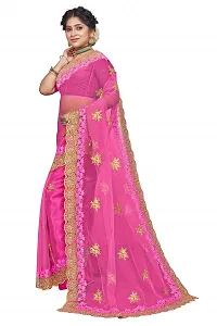 embroidery net sarees-thumb3