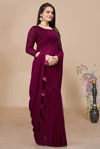 Beautiful Georgette Saree With Blouse Piece For Women-thumb3