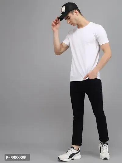 New Stylish Standard Denim Slim Fit Black Jeans For Men-thumb5