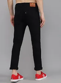 Stylish Side Strip White Patti Black Jeans for Men-thumb3