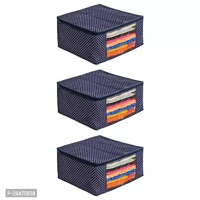 Modern Saree Cover Blue Pack Of 3