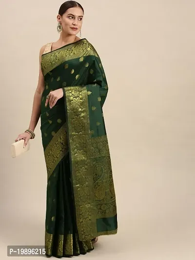 Stylish Women Banarasi Soft Silk Saree with Blouse piece