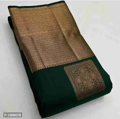 Stylish Women Banarasi Soft Silk Saree with Blouse piece-thumb0