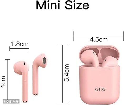 Stylish Headphones Pink In-ear  Bluetooth Wireless-thumb2