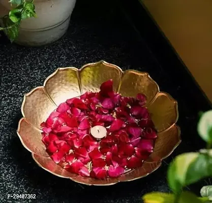 Metal Decorative Urli Bowl For Flowers Handicrafted Round Shape Candle Bowl For Home,Office,Living Room,Diwali Decor