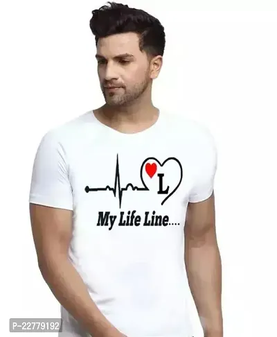 Zenloop Styles Round Neck My Life Line Printed Tshirts