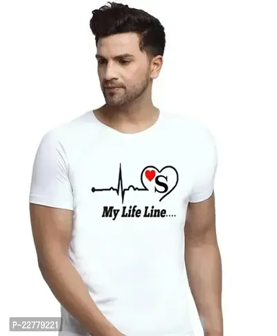 Zenloop Styles Round Neck My Life Line Printed Tshirts-thumb0