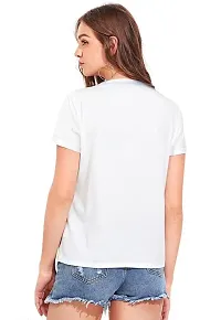 Trending Polyester Round Neck T Shirt For Women-thumb1